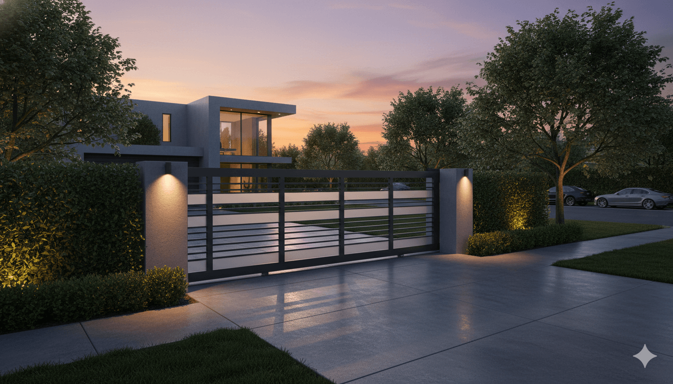 Black Bear heavy-duty automatic sliding gate